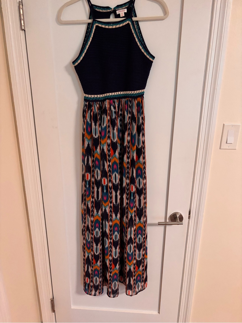 Xhilaration Crochet Geometric Maxi Dress